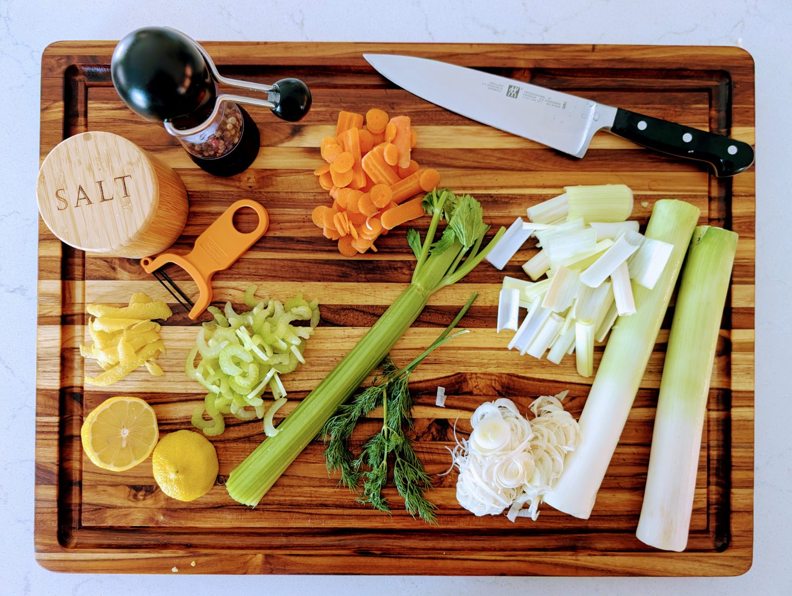 Leek Consommé with Herbs