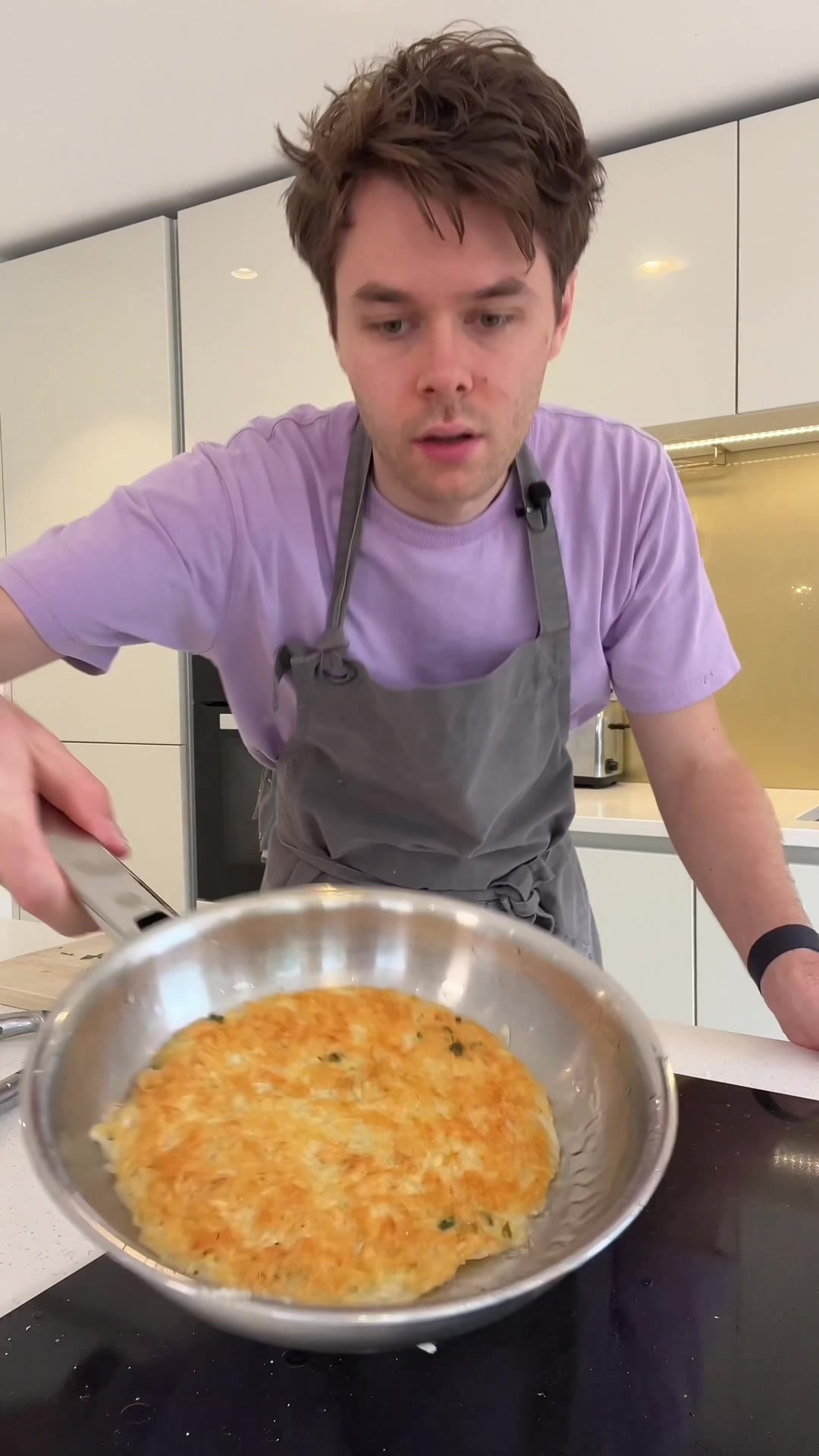 Crispy Potato Cake with Fried Egg